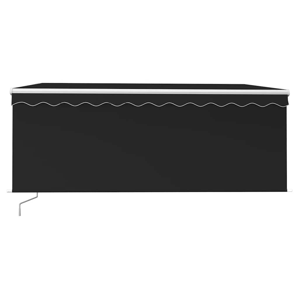 Toldo retrátil manual com estore 3,5x2,5 m antracite