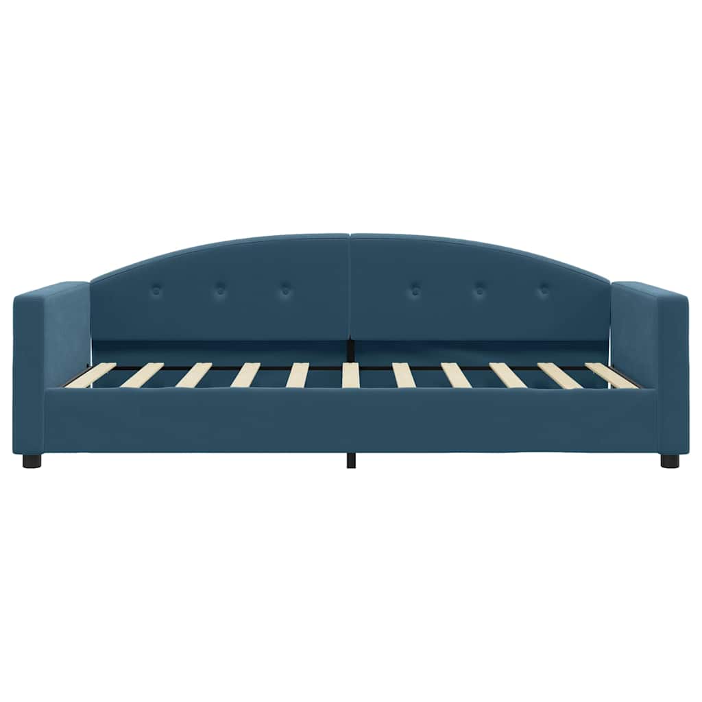 Sofá-cama 80x200 cm veludo azul