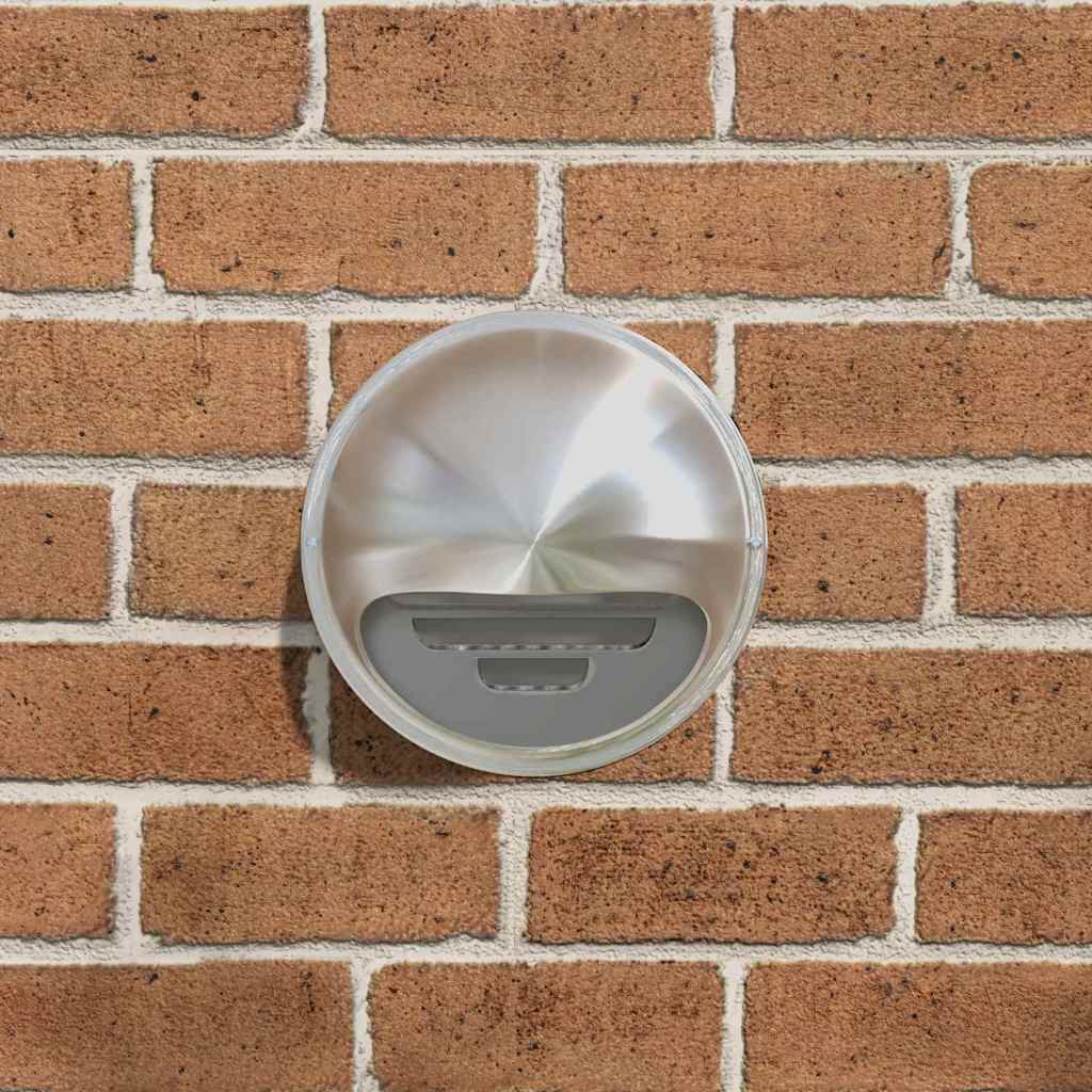 Tampas de ventilação de ar 8 unid. prateado 200 mm