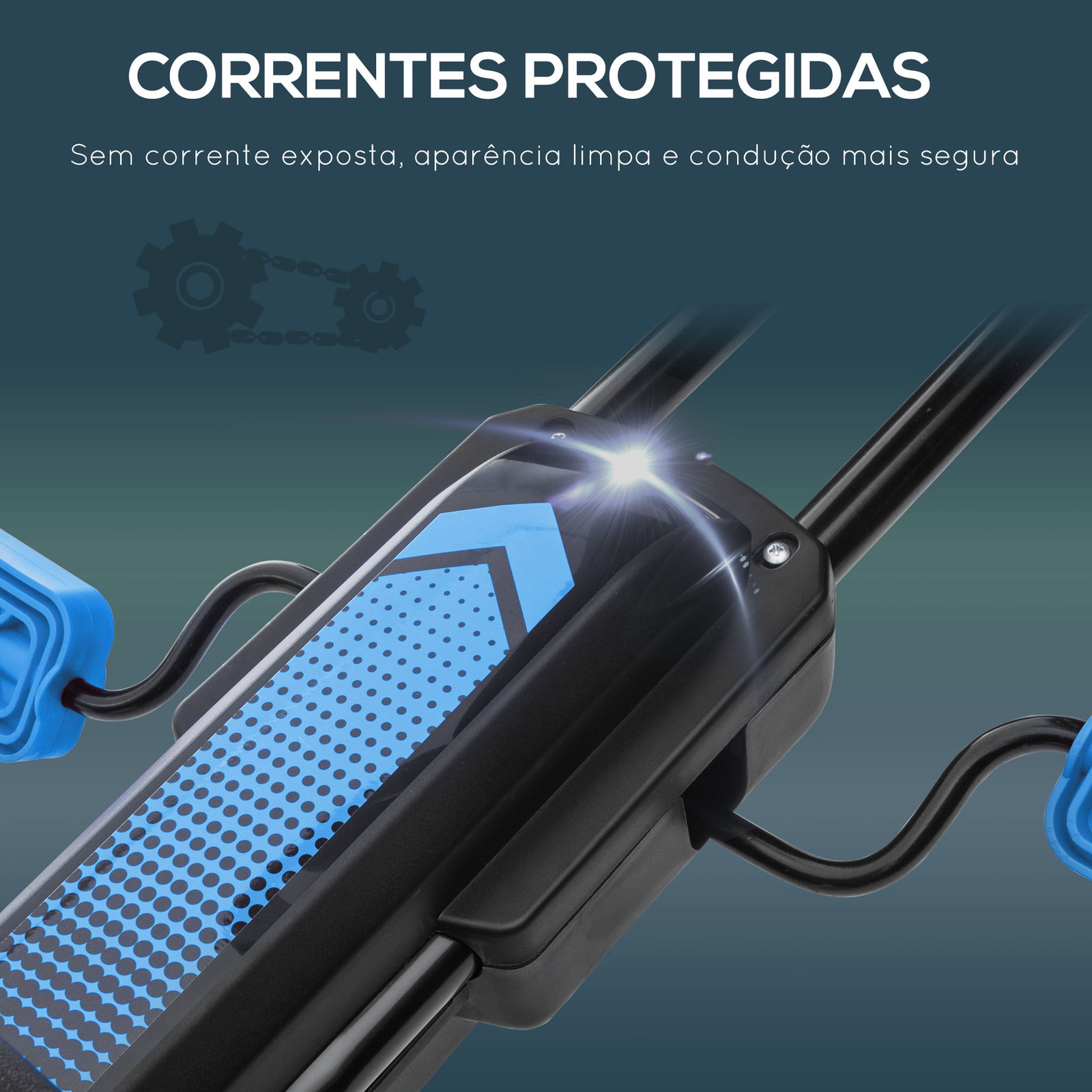 Kart a pedais para crianças 5-12 anos com assento ajustável pneus insufláveis amortecimento e travão de mão 121x58x61cm azul