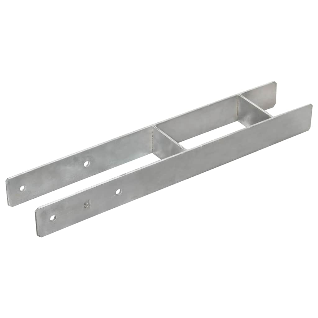 Âncoras de vedação 6 pcs 10x6x60 cm aço galvanizado prateado