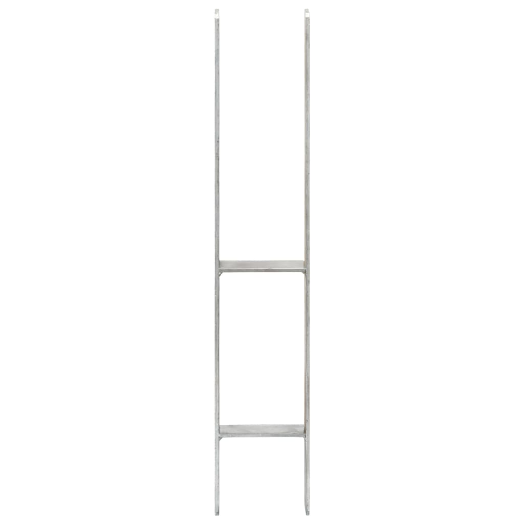 Âncoras de vedação 6 pcs 10x6x60 cm aço galvanizado prateado