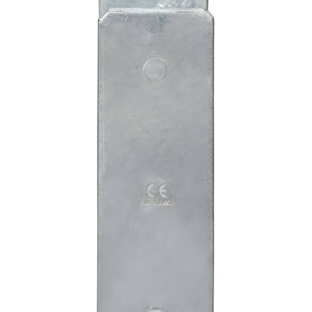 Âncoras de vedação 6 pcs 10x6x60 cm aço galvanizado prateado