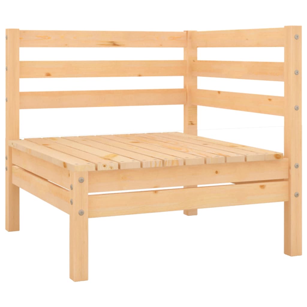 10 Pcs conjunto lounge de jardim pinho maciço