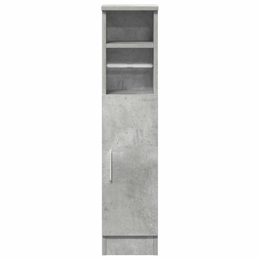 Móvel p/ casa banho c/ suporte rolos 20,5x22x90cm cinza cimento