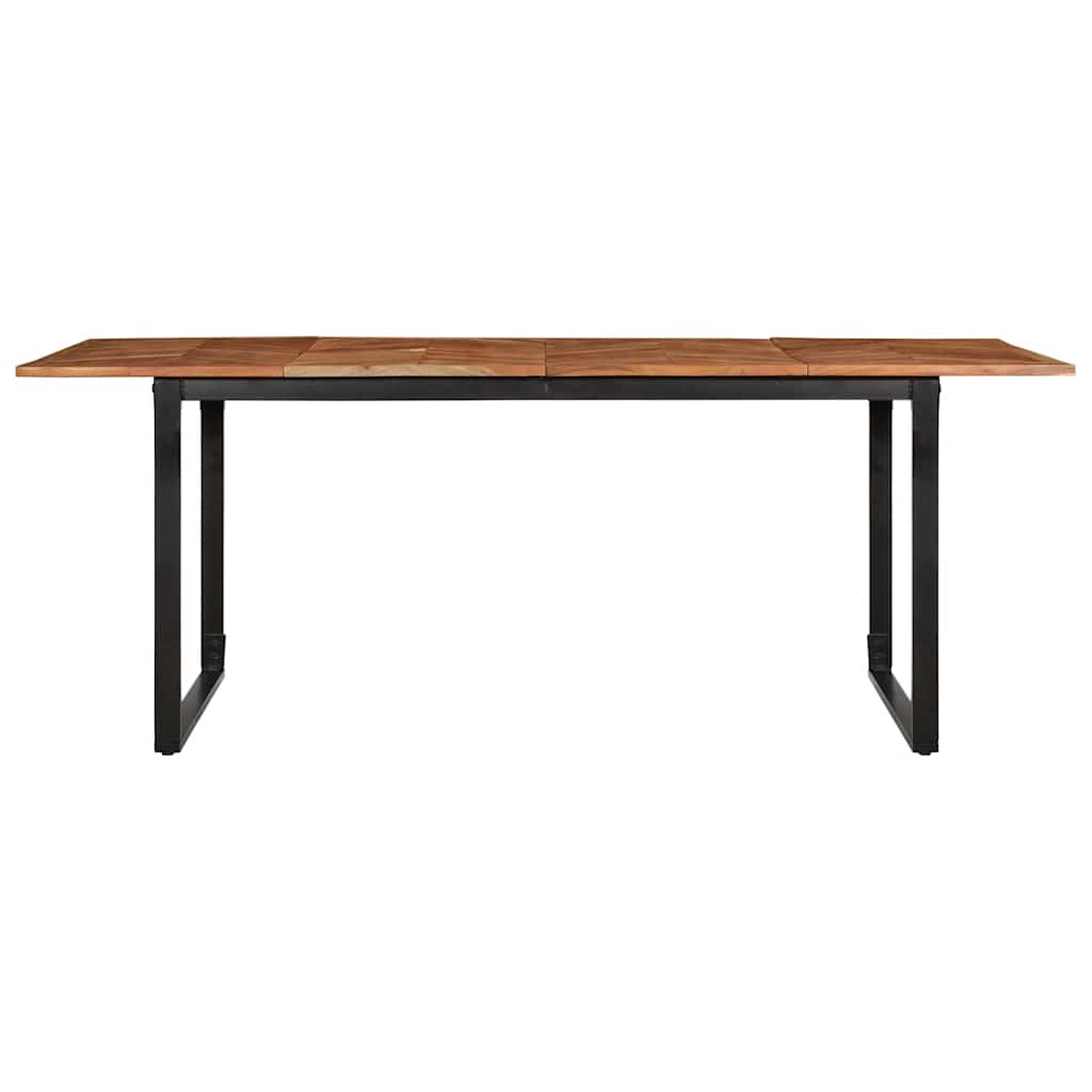 Mesa de jantar 200x100x75 cm madeira maciça de acácia