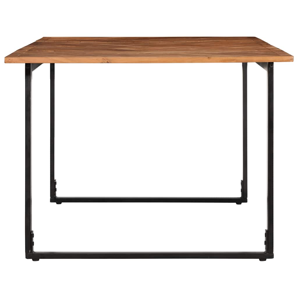 Mesa de jantar 200x100x75 cm madeira maciça de acácia