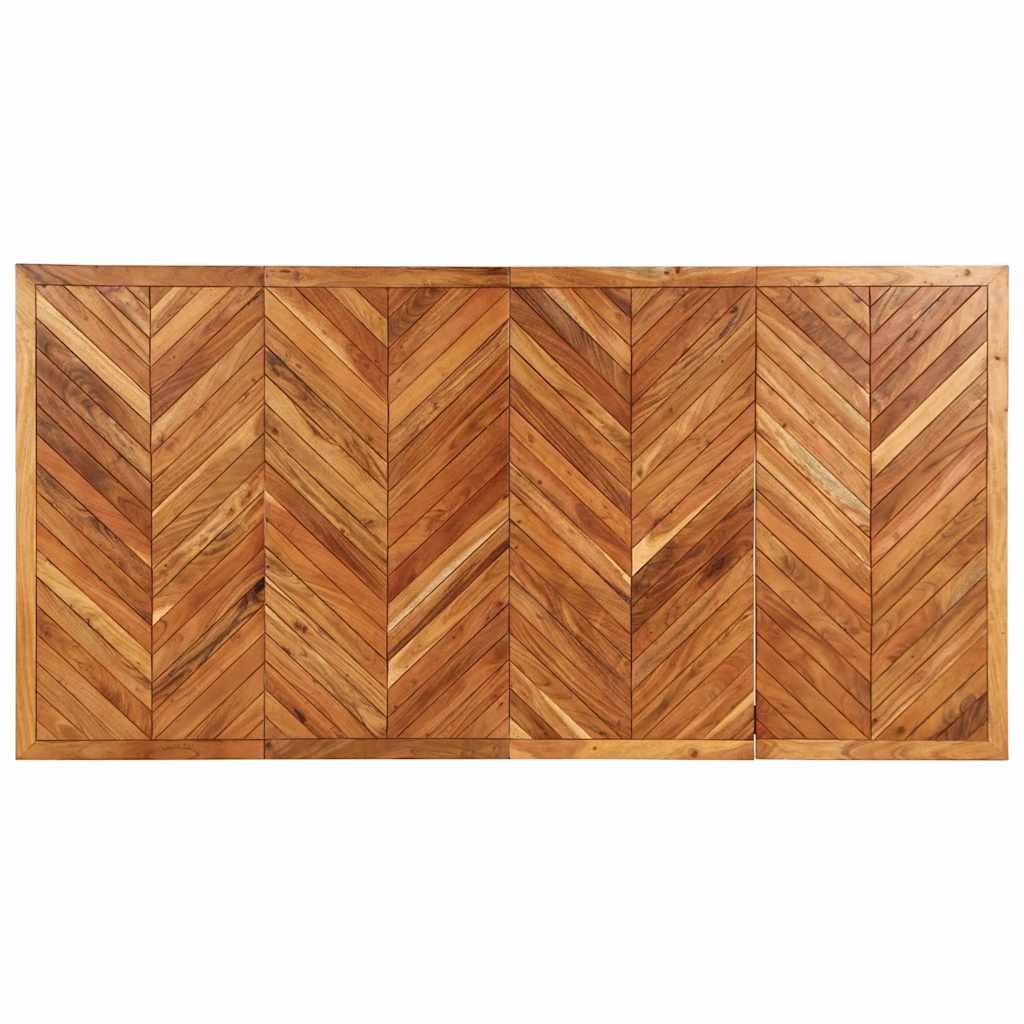 Mesa de jantar 200x100x75 cm madeira maciça de acácia