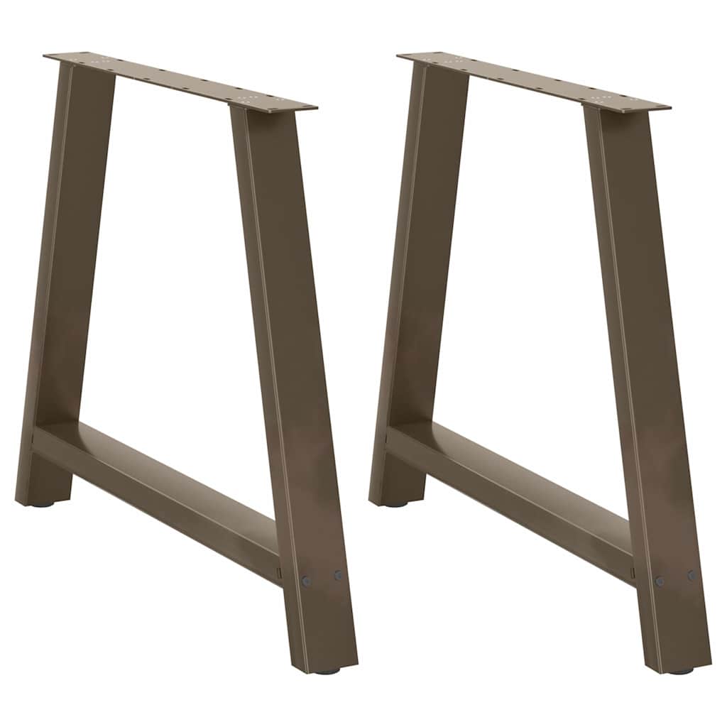 Pés de mesa de jantar em formato a, 2 peças, 90x (72-73) cm, aço