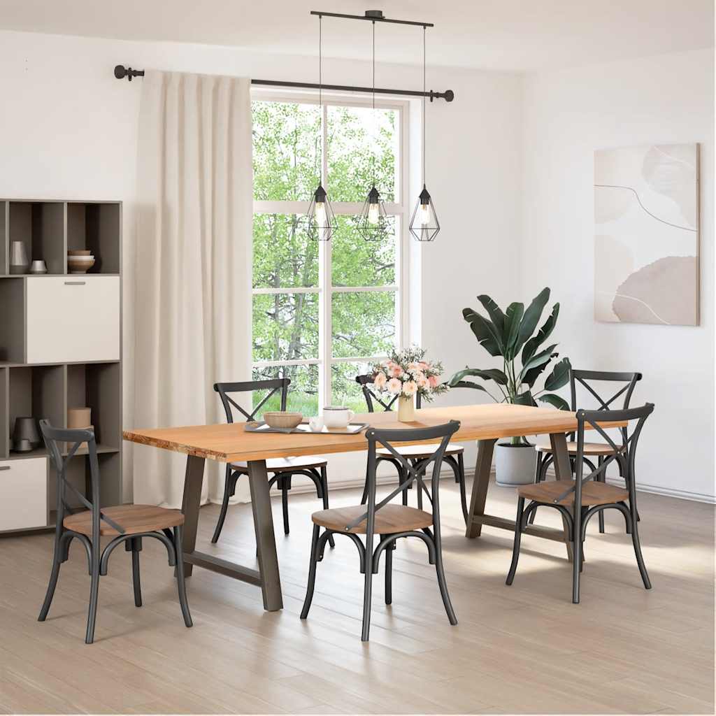 Pés de mesa de jantar em formato a, 2 peças, 90x (72-73) cm, aço