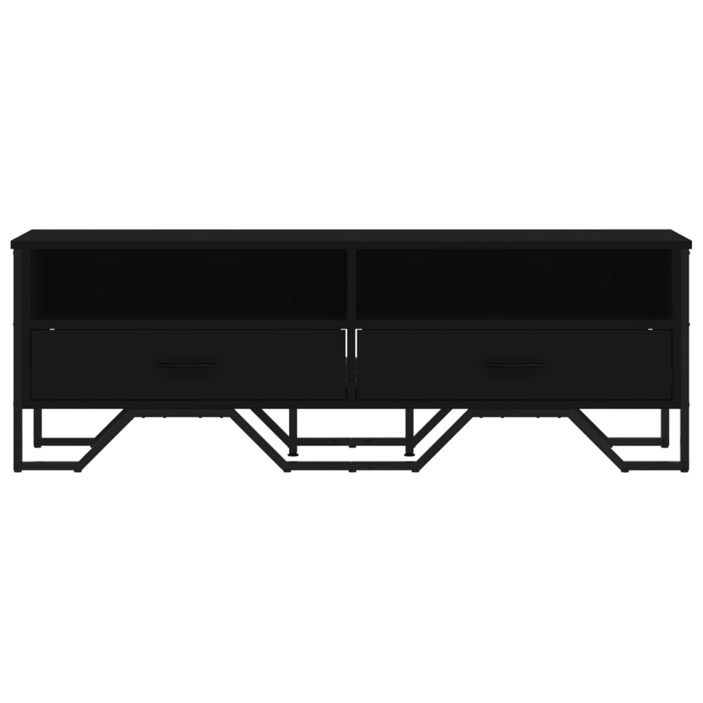 Móvel de TV 122x34x41 cm derivados de madeira preto