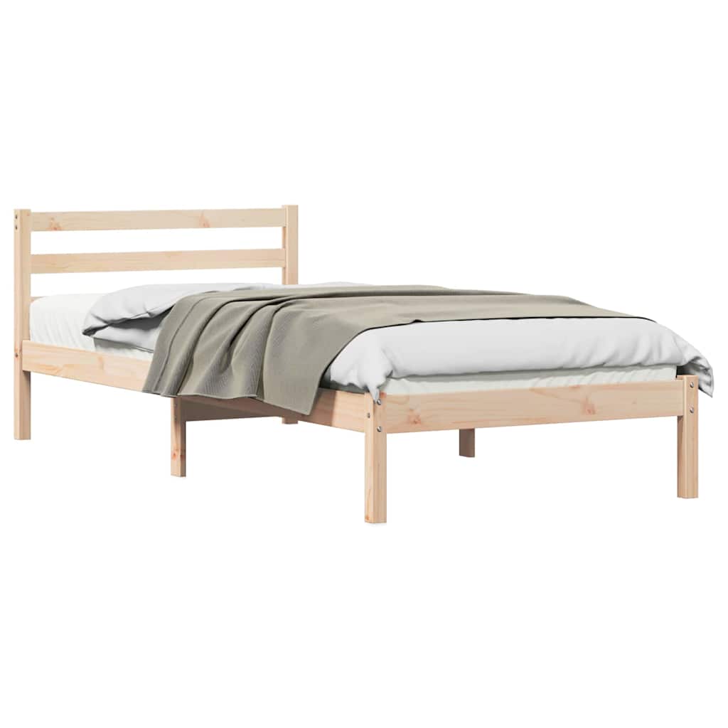 Estrutura da cama castanho 225,5 x 105,5 x 69,5 cm