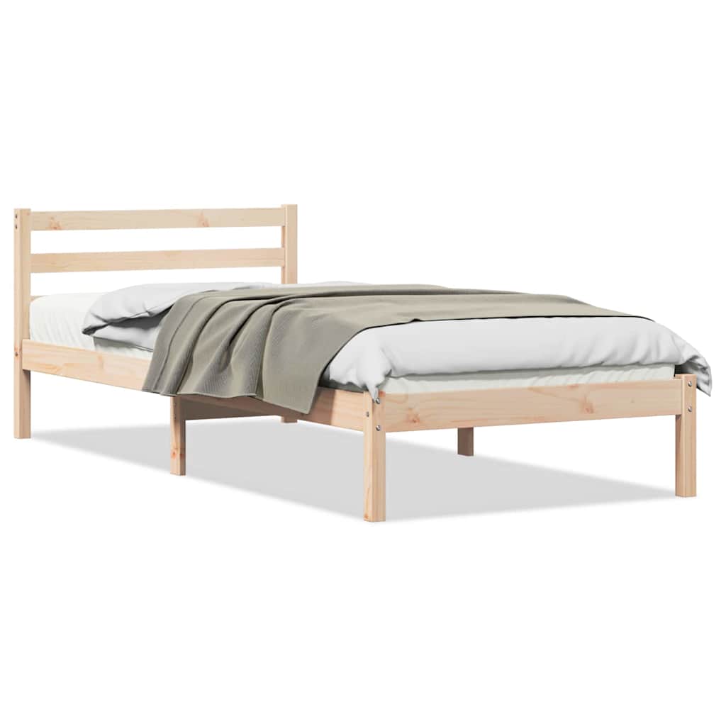 Estrutura da cama castanho 225,5 x 105,5 x 69,5 cm