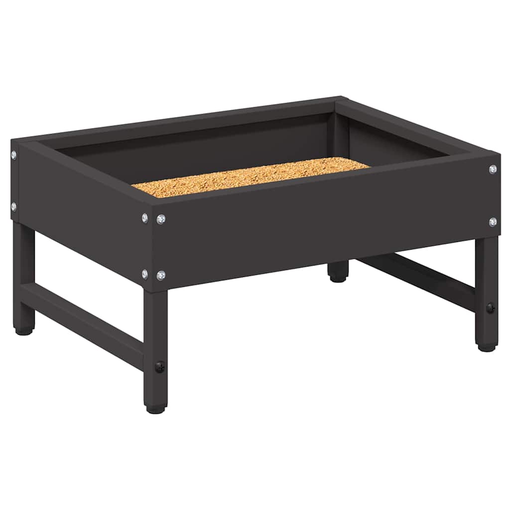 Comedouro para pássaros preto 80 x 28 x 13.5 cm