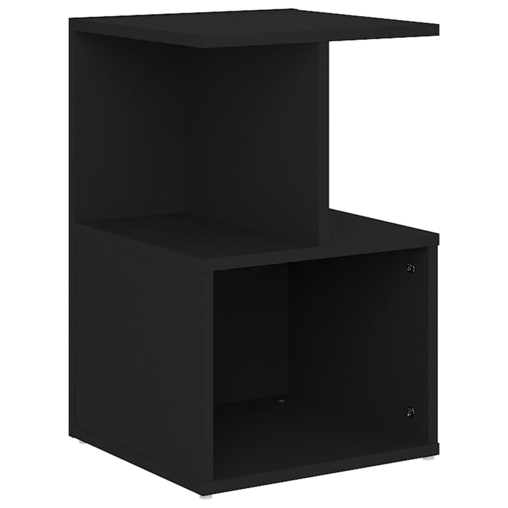 Mesa de cabeceira 35x35x55 cm derivados de madeira preto