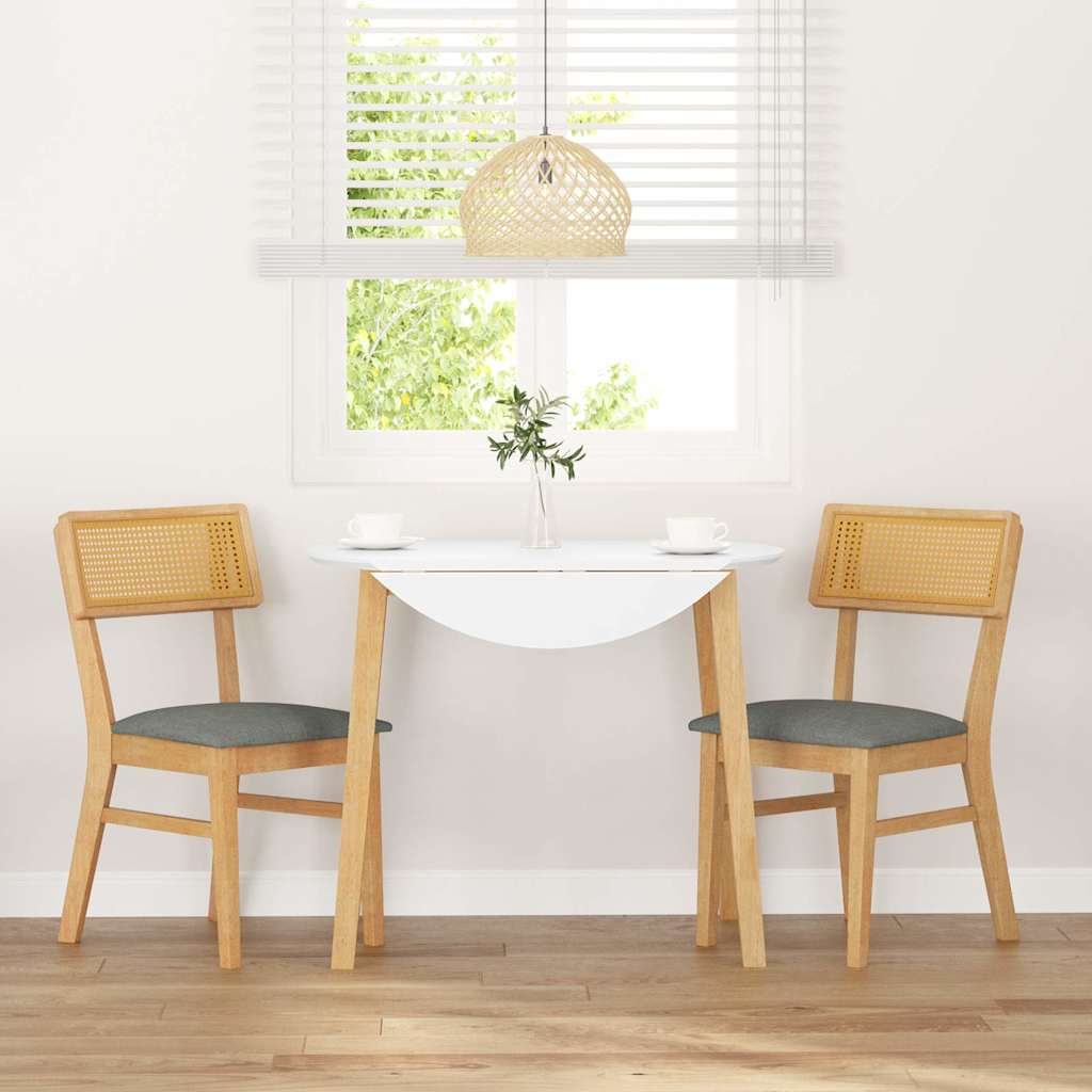Cadeiras de jantar com almofadões 2 pcs madeira maciça