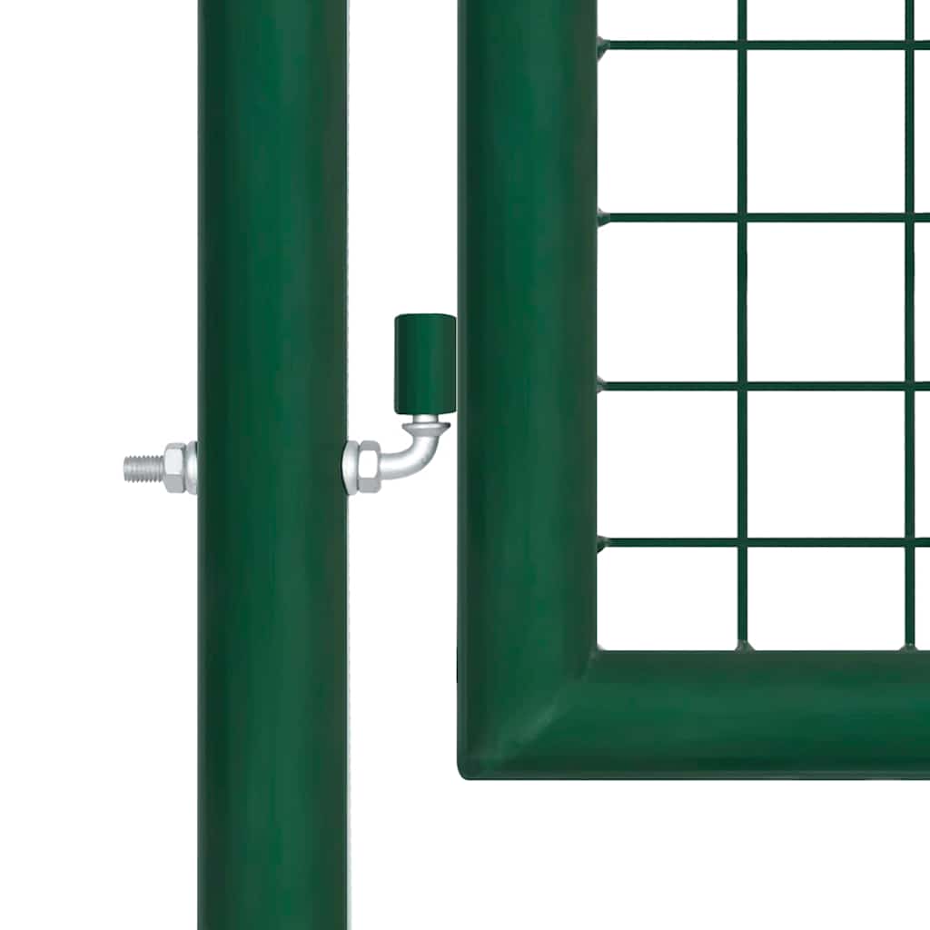 Portão de jardim em tela de aço 400x100 cm verde