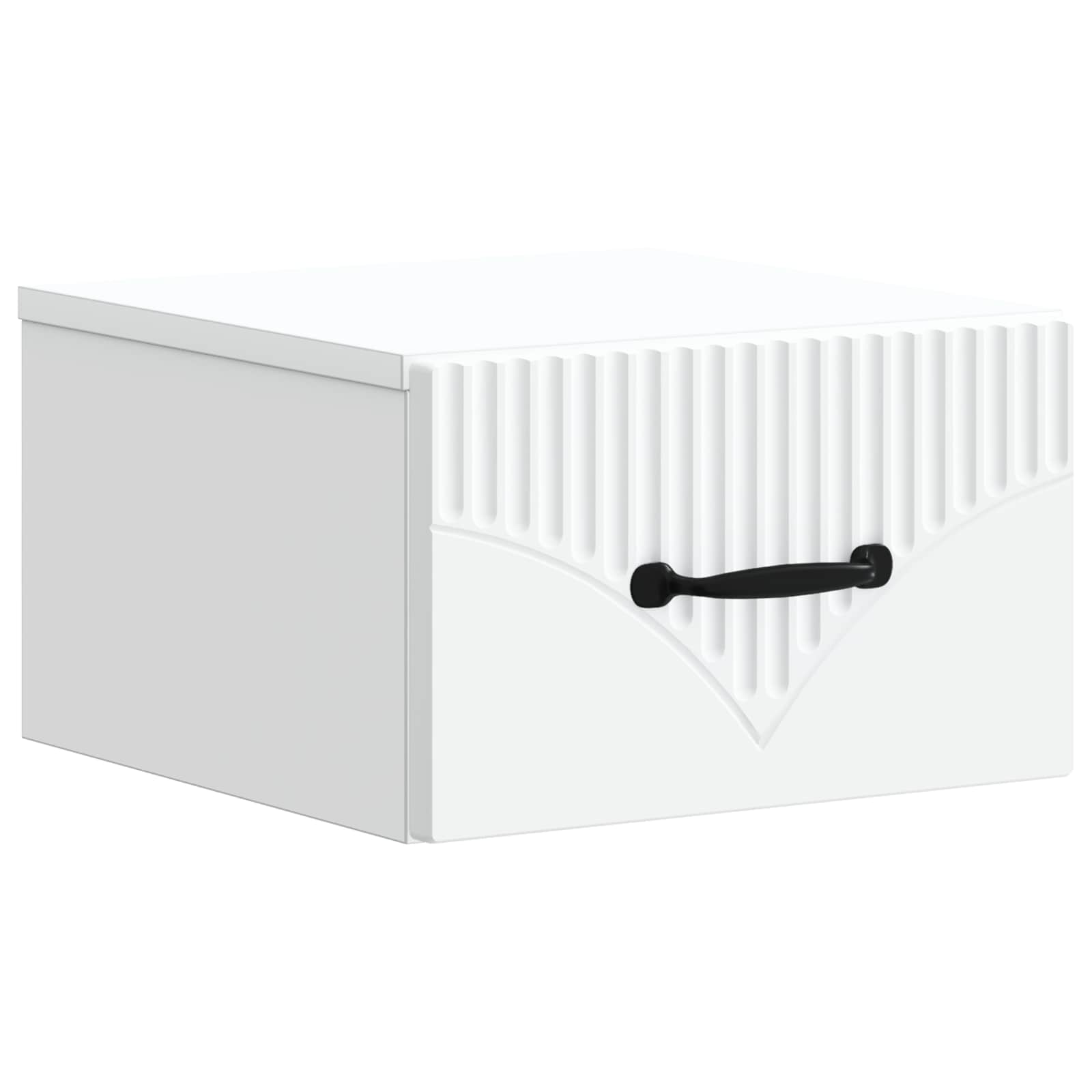 Gabinete de canto montado na parede branco 34,5 x 33 x 20 cm