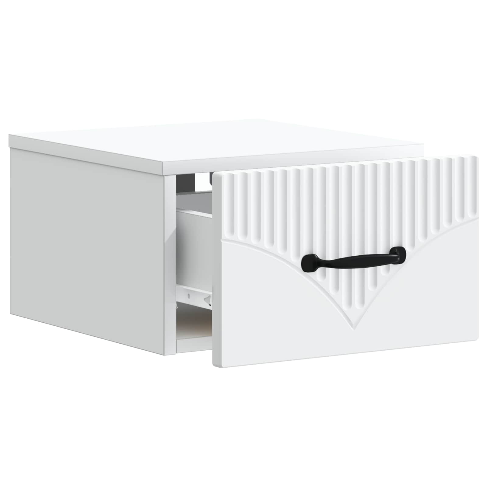 Gabinete de canto montado na parede branco 34,5 x 33 x 20 cm