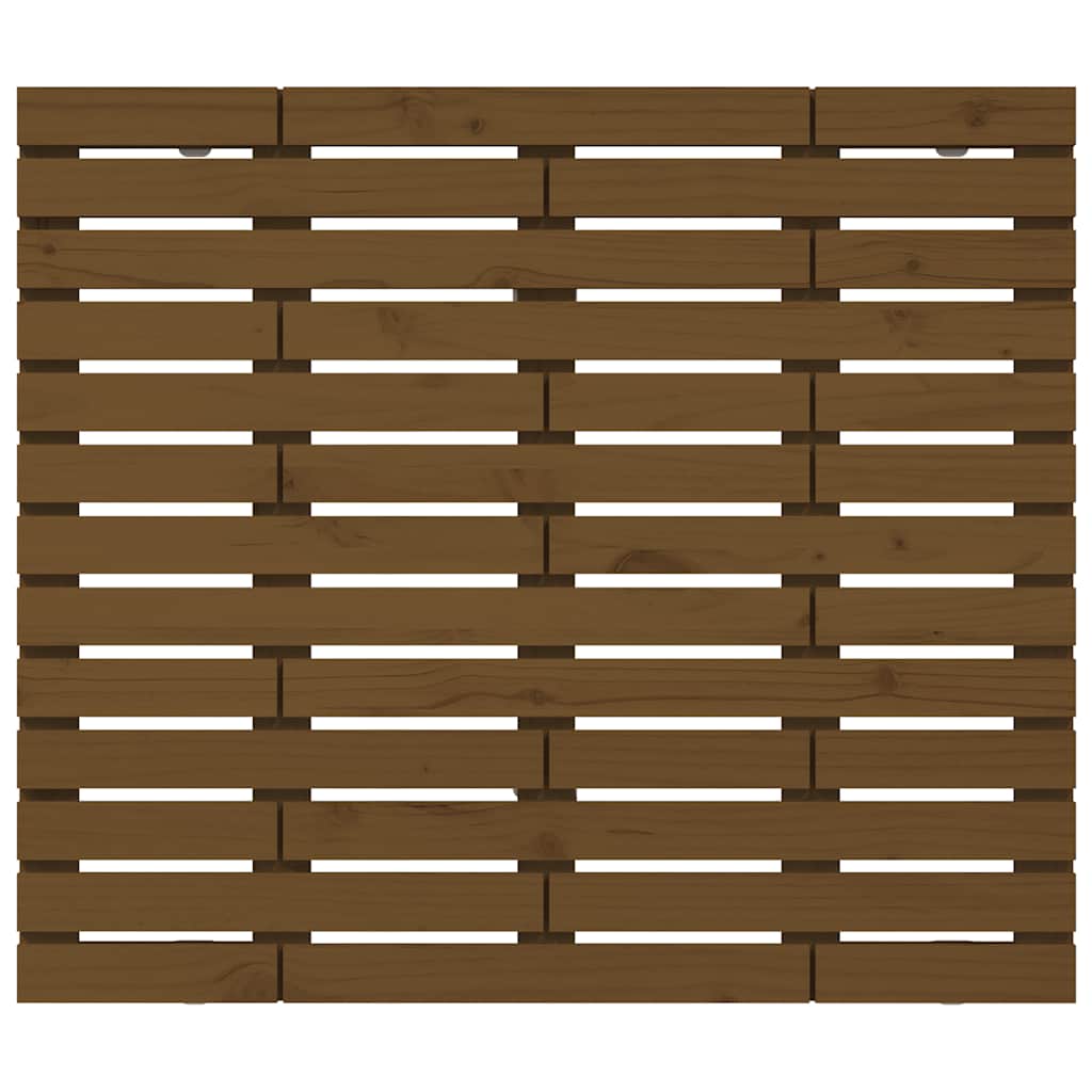 Cabeceira de parede 96x3x91,5 cm pinho maciço castanho-mel
