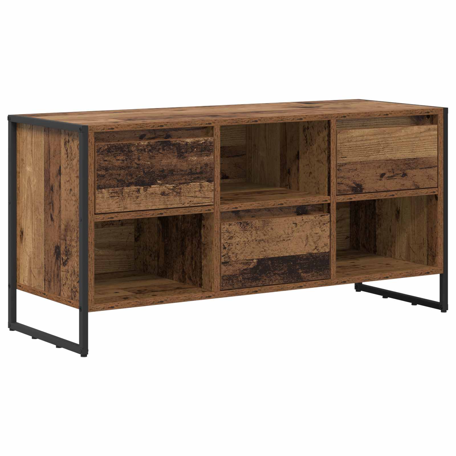 Gabinete para TV 100 x 36 x 49,5 cm madeira antiga