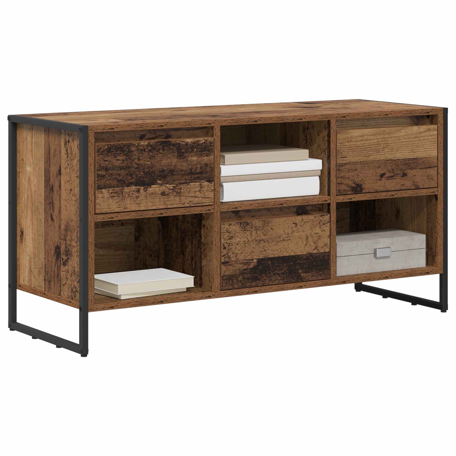 Gabinete para TV 100 x 36 x 49,5 cm madeira antiga