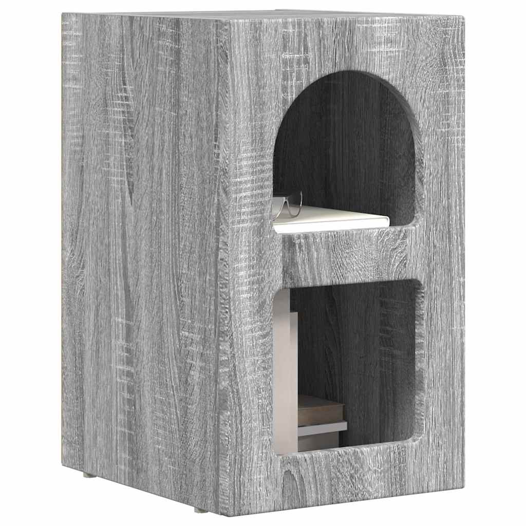 Mesa-de-cabeceira elst 2 unid. cinza sonoma 29,5 x 33,5 x 50 cm