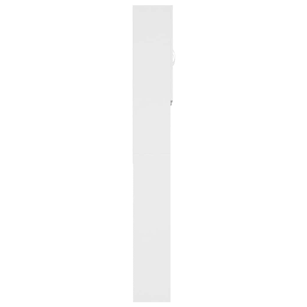 Armário para máquina de lavar 64x25,5x190 cm branco