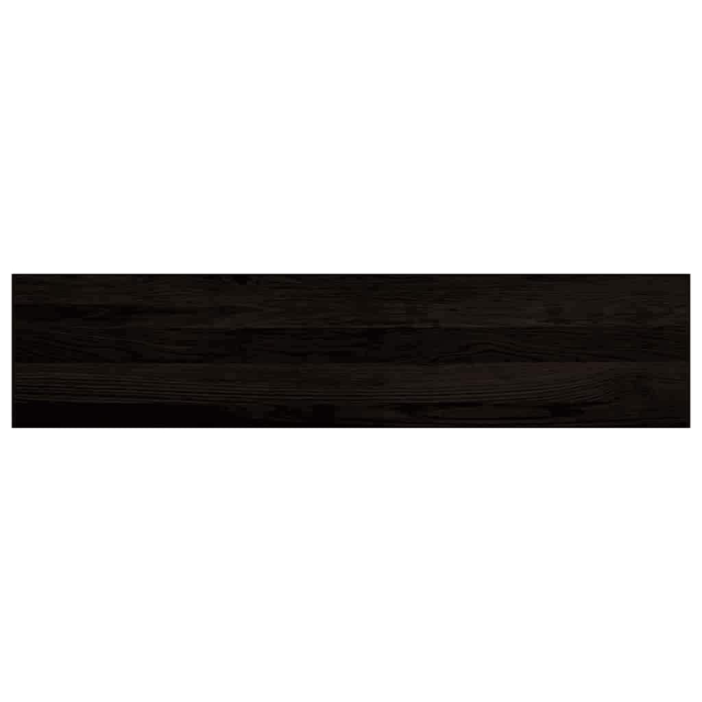 Tapetes de escada 12 pcs 110x30x2 cm carvalho castanho-preto