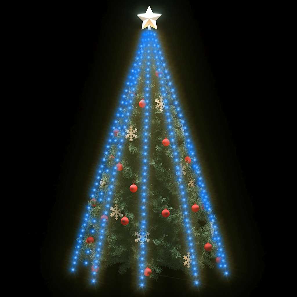 Cordão de luzes árvore de natal 400 luzes LED 400 cm azul