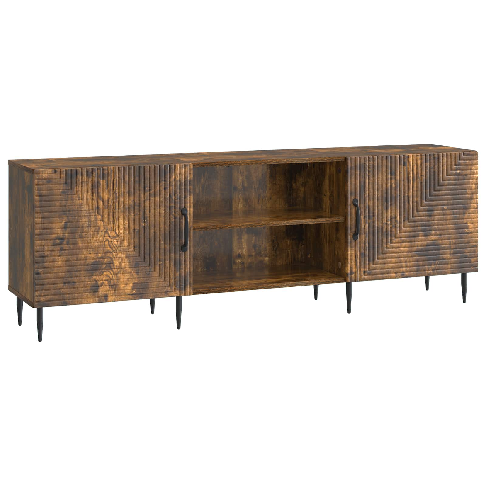 Gabinete para TV carvalho fumado 150 x 31 x 50 cm