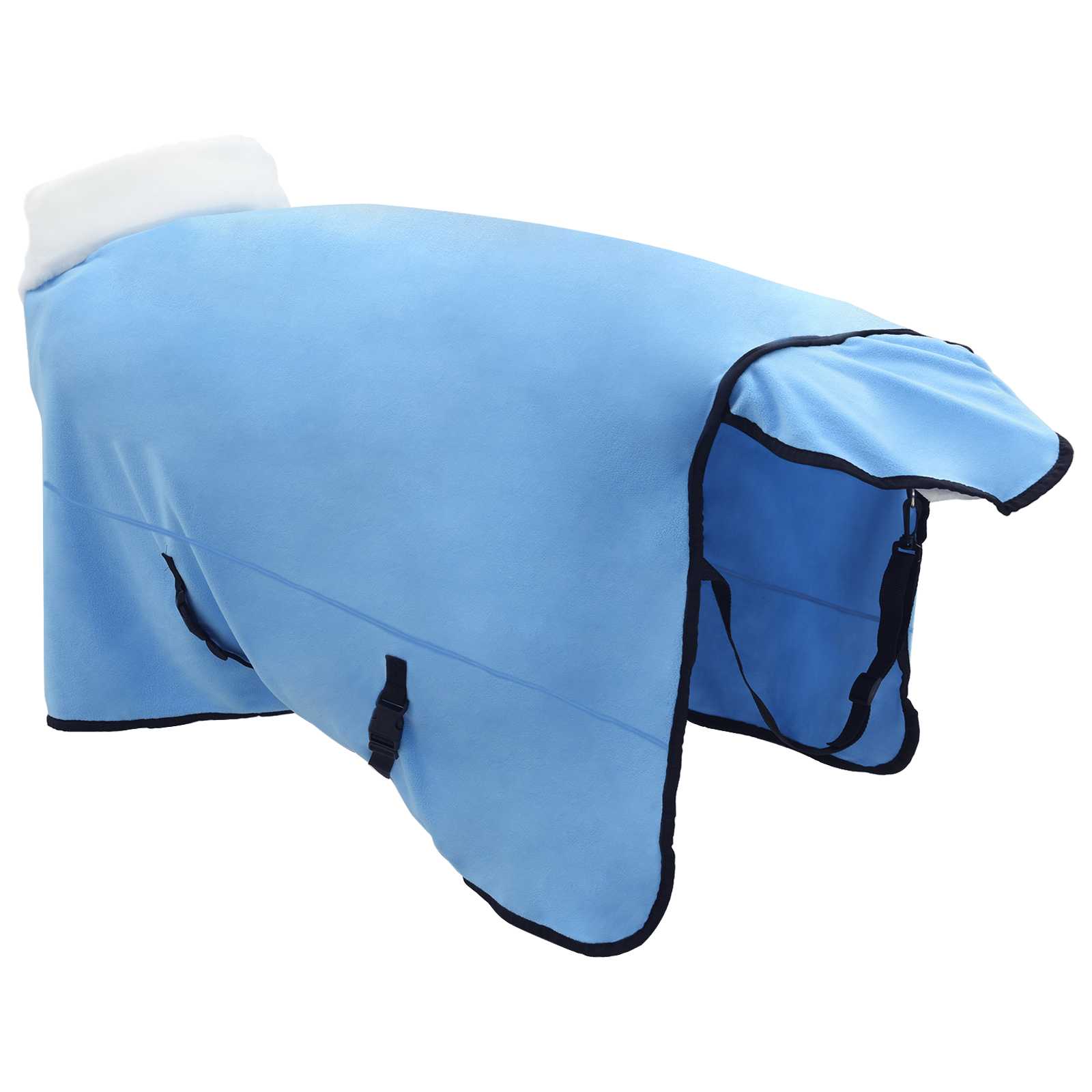 Cobertor de cavalo aqua completo 165 cm fleece polar