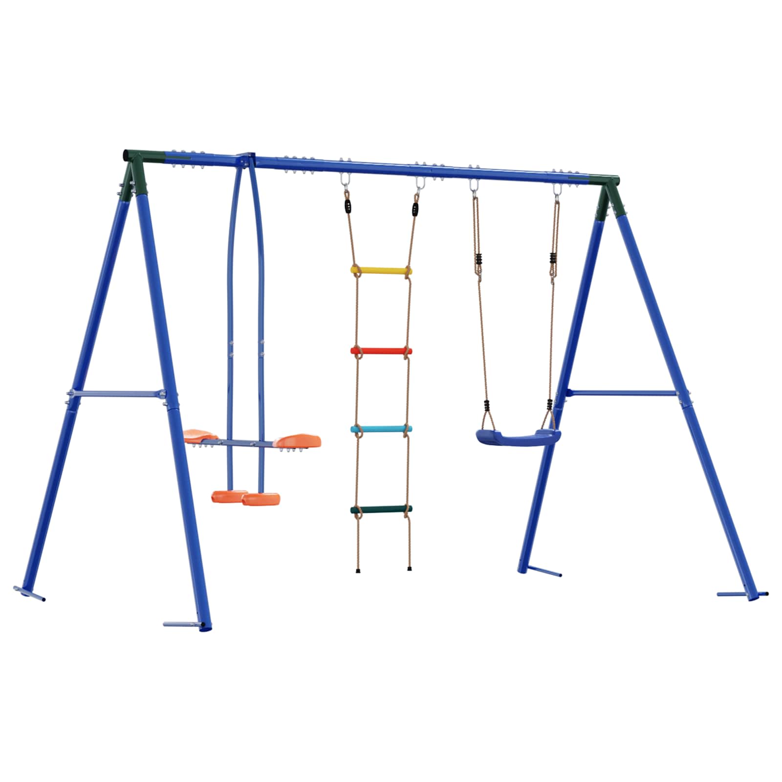 Conjunto de balanço para exterior multicolor 263 x 185 x 185 cm