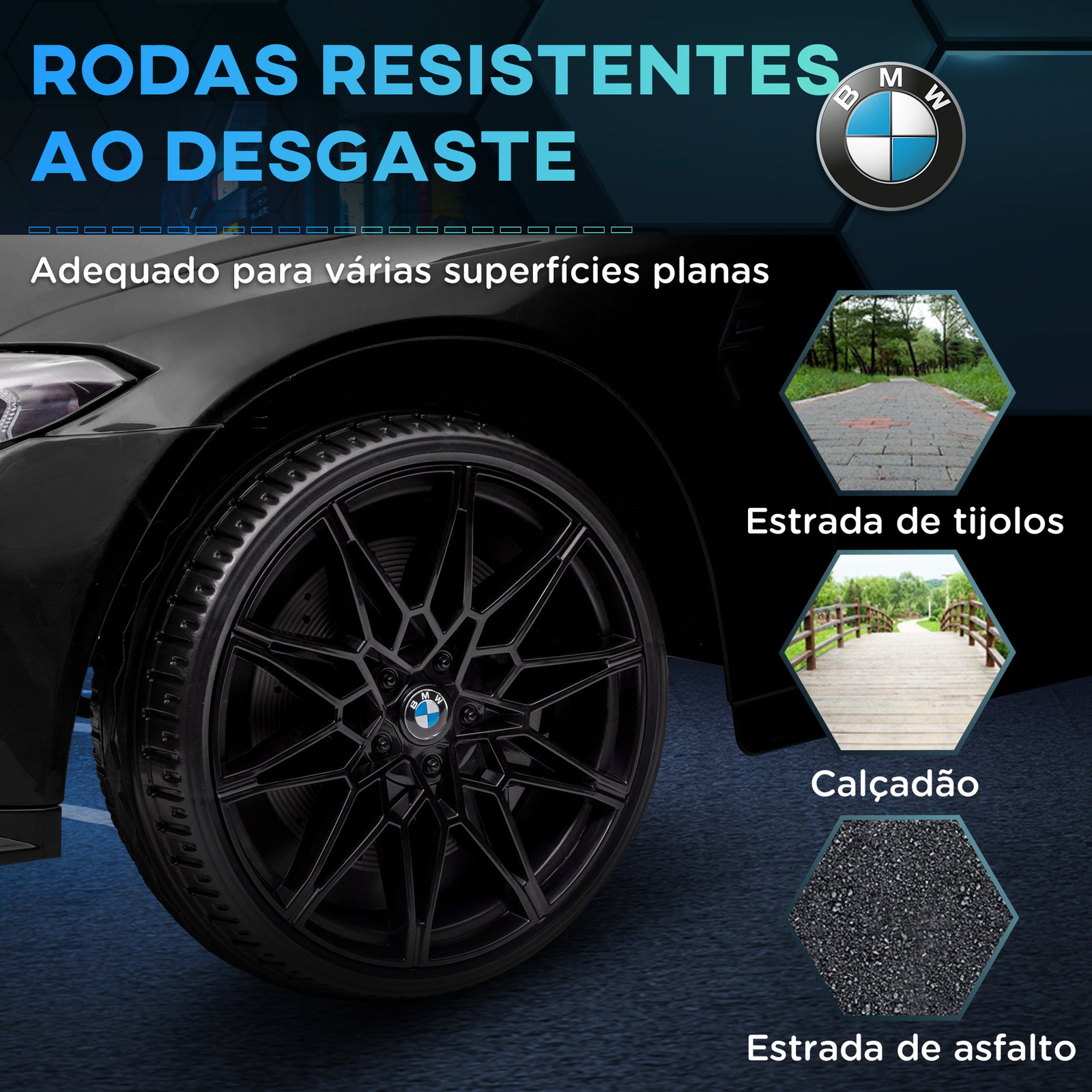 Carro elétrico para crianças bmw m4 12v com controlo remoto faróis buzina música e velocidade 3-5 km/h 108x69,5x51 cm preto