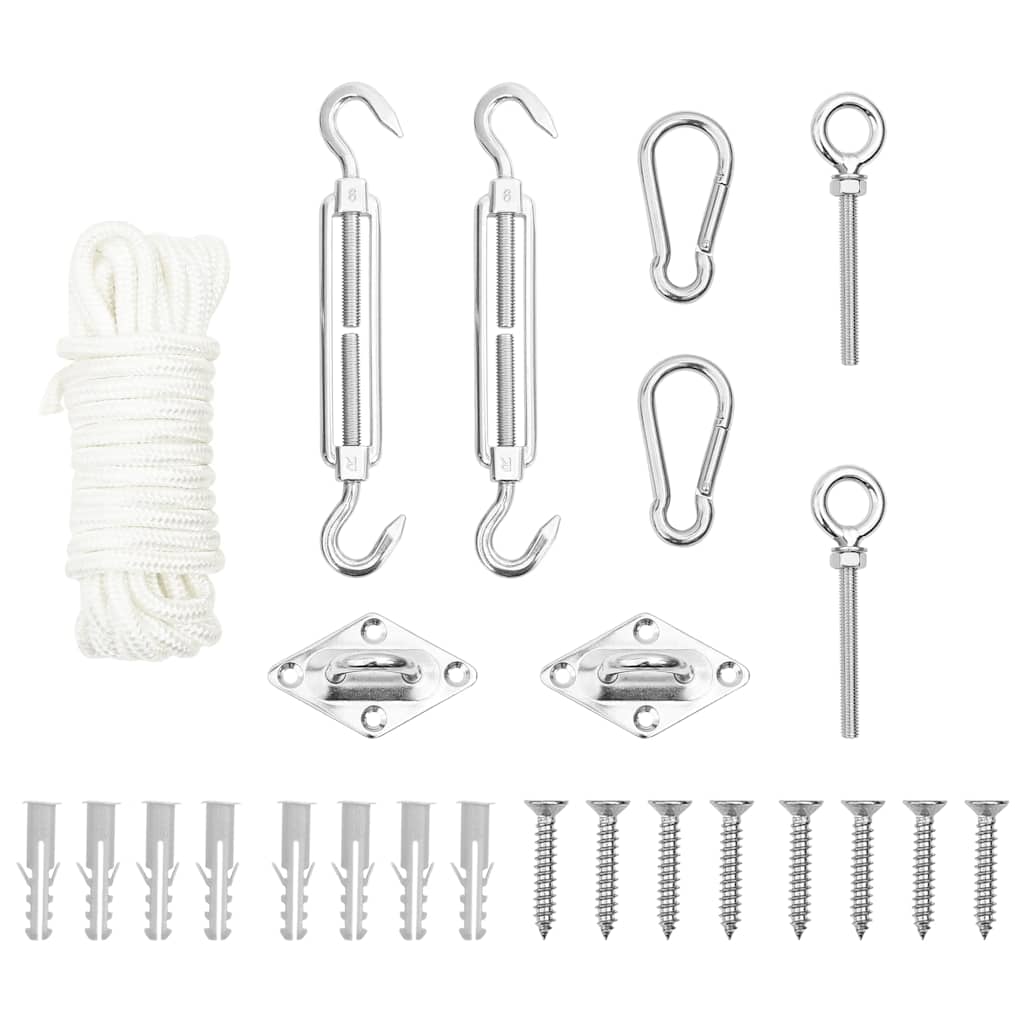 9 Pcs conjunto acessórios p/ para-sol vela aço inoxidável