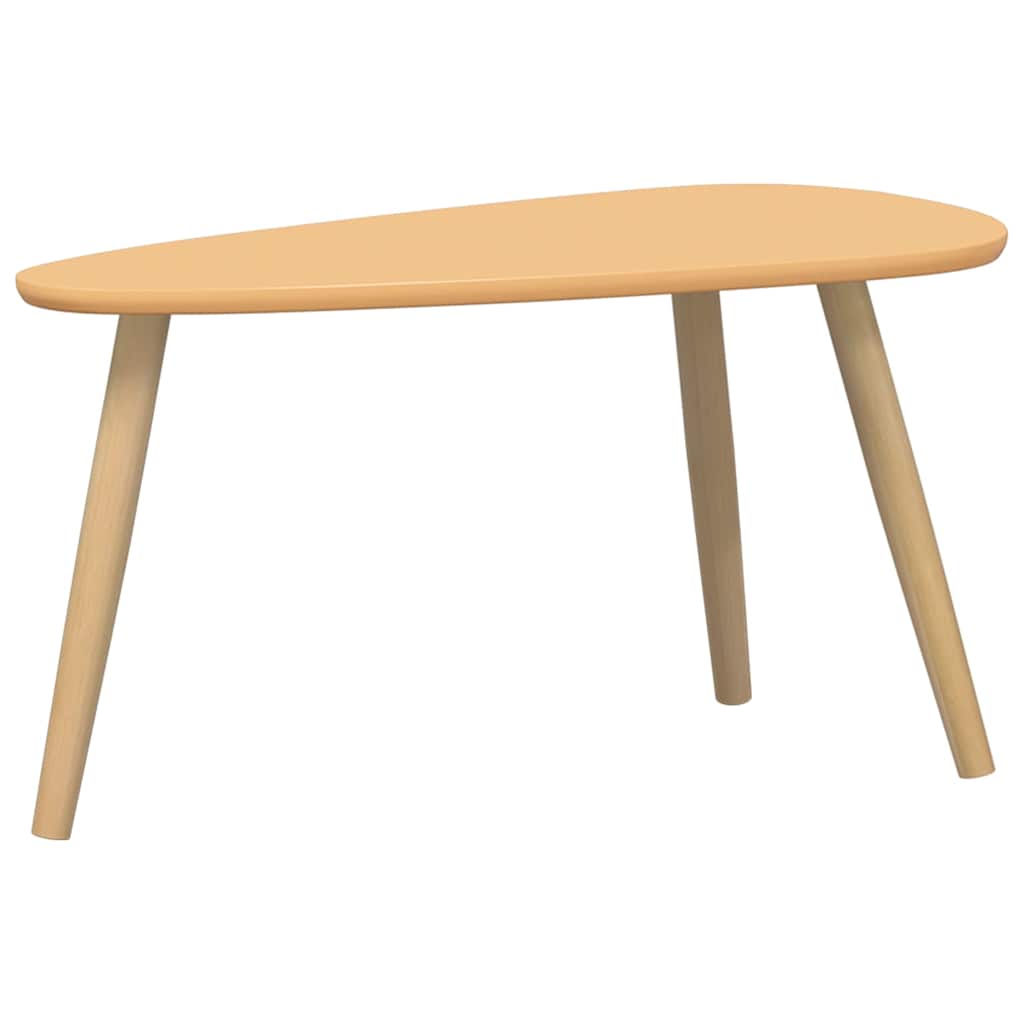 Conjunto mesas de centro 2 pcs pinho maciço castanho