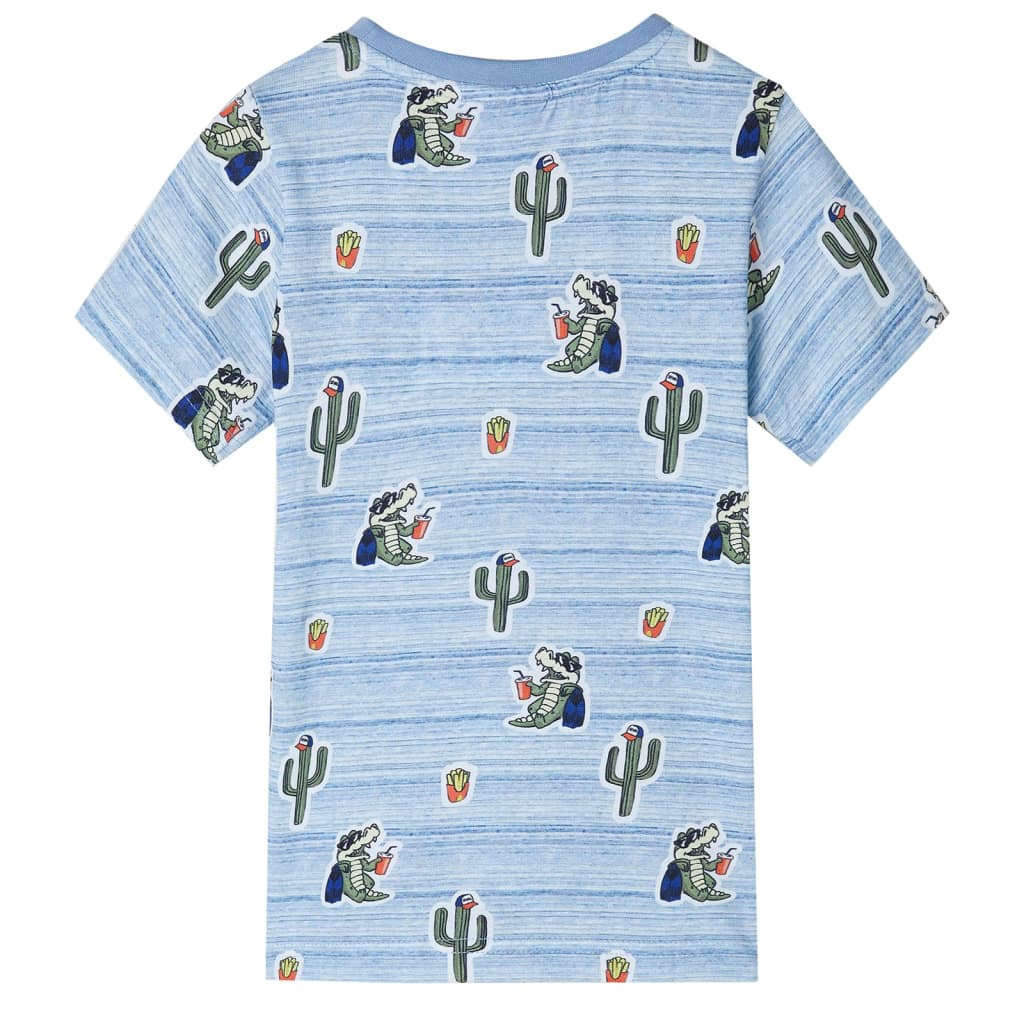 T-shirt de criança mistura de azuis 128