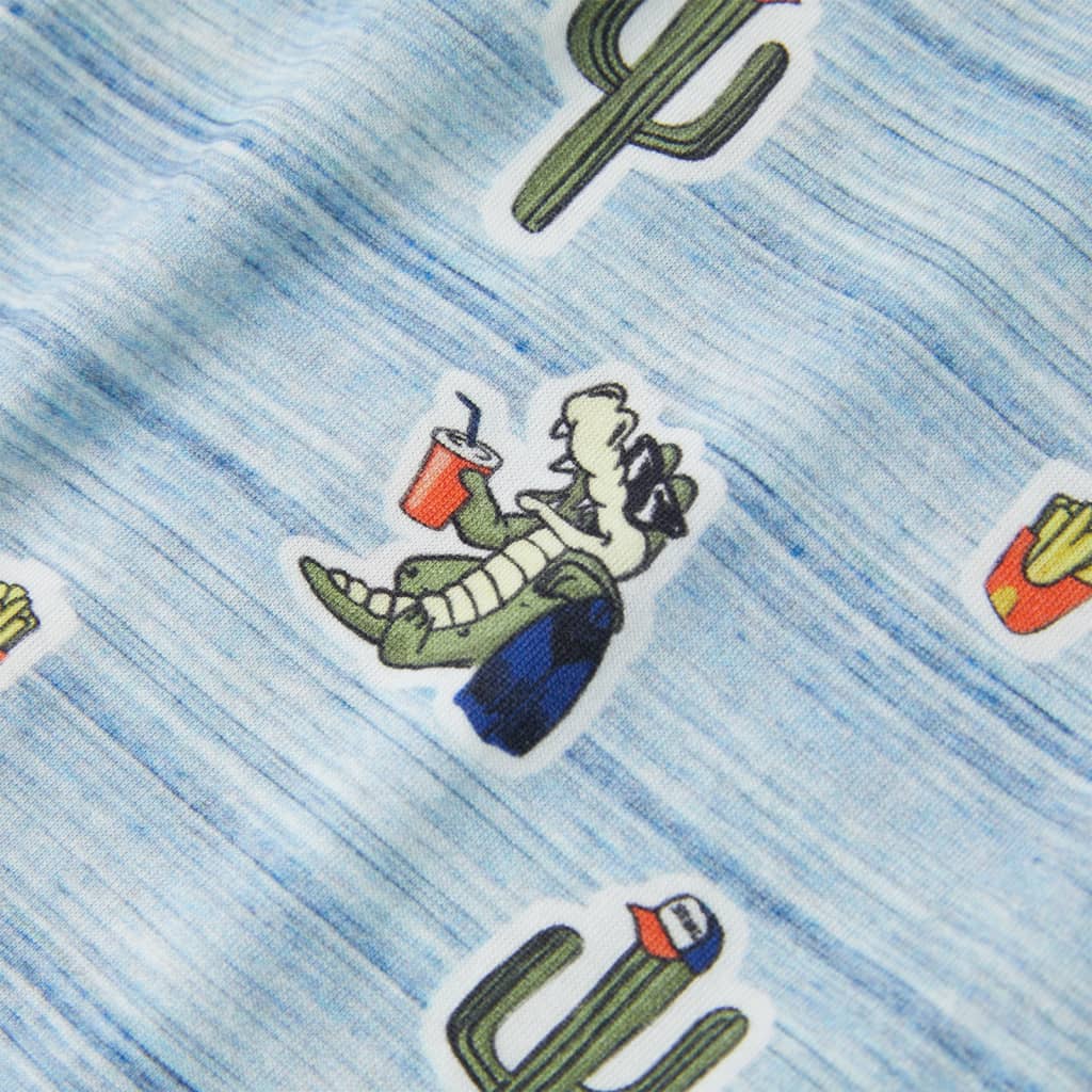 T-shirt de criança mistura de azuis 128