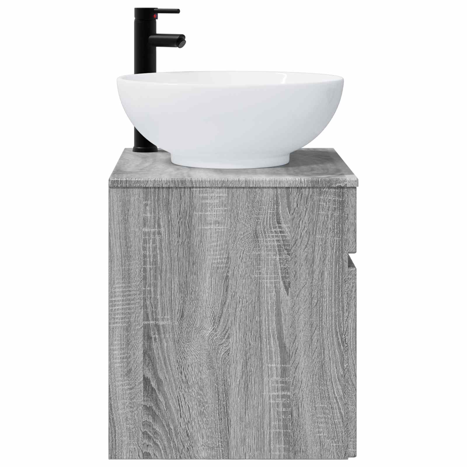 Vanidade de pia de parede sonoma cinzento 49 x 44,5 x 66,5 cm