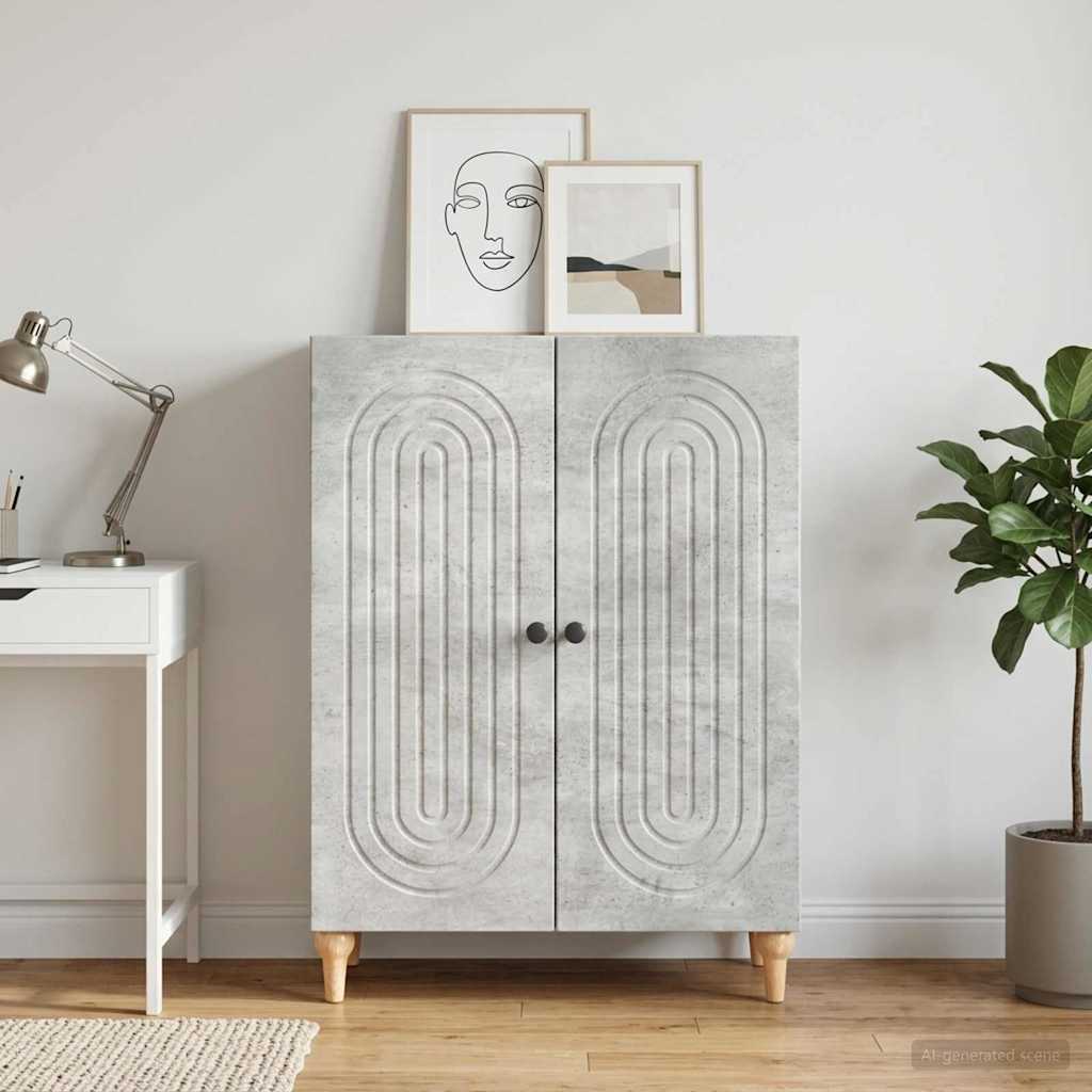 Buffet cinzento cimento 66 x 34,5 x 90 cm derivados de madeira