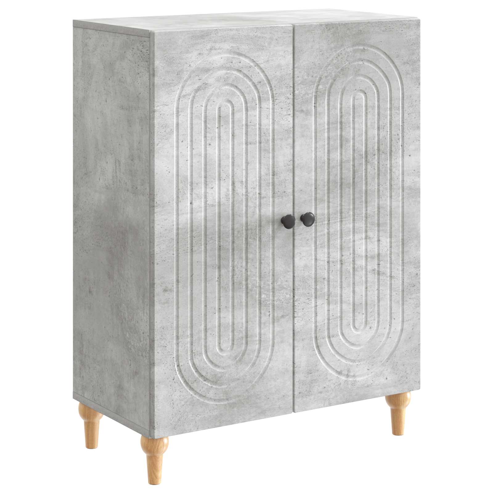 Buffet cinzento cimento 66 x 34,5 x 90 cm derivados de madeira