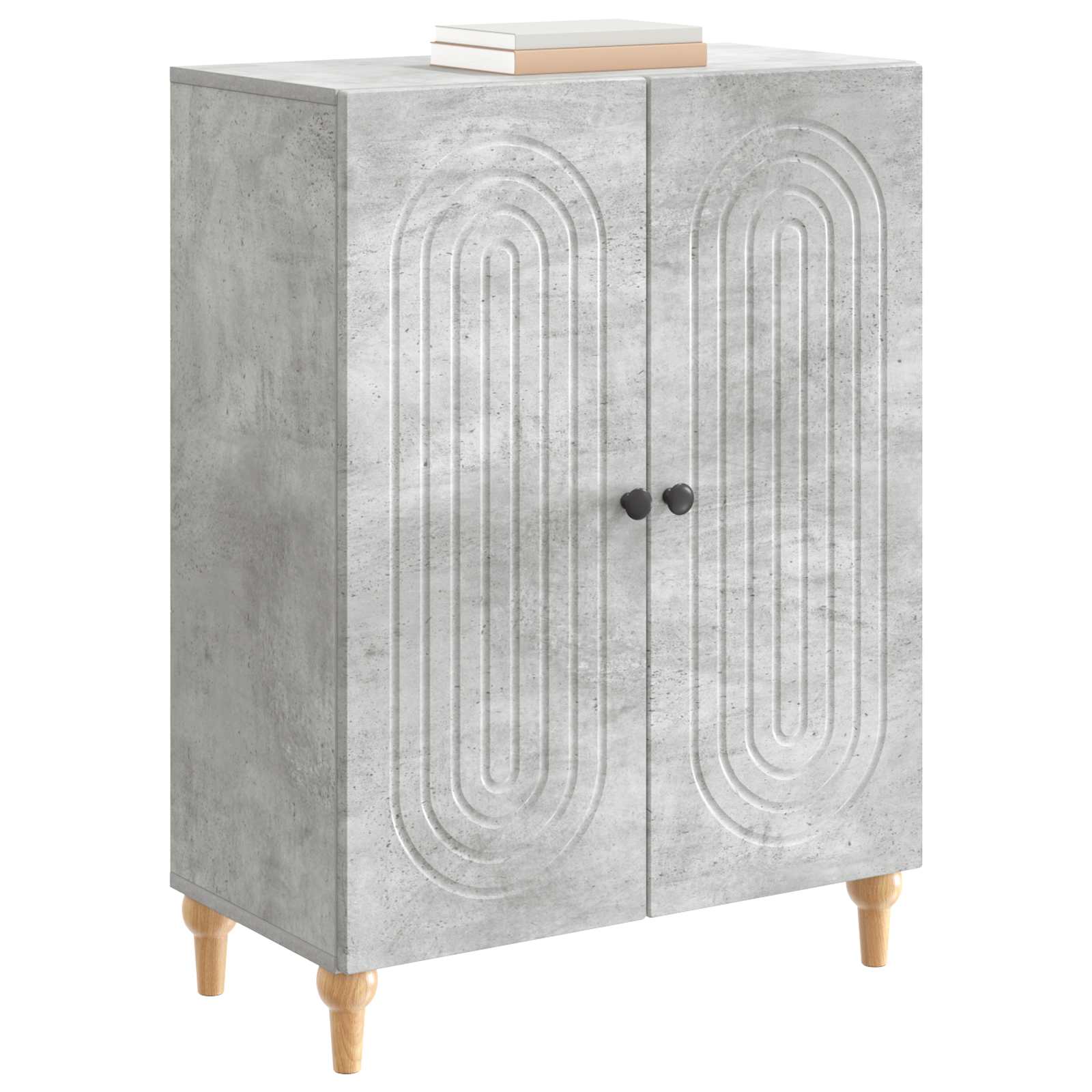 Buffet cinzento cimento 66 x 34,5 x 90 cm derivados de madeira