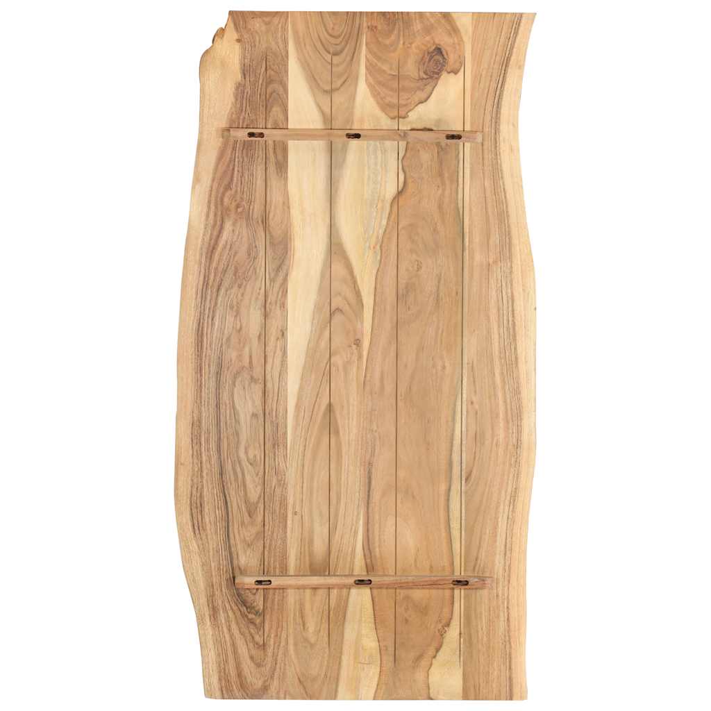 Tampo de mesa 118x(50-60)x2,5 cm madeira de acácia maciça