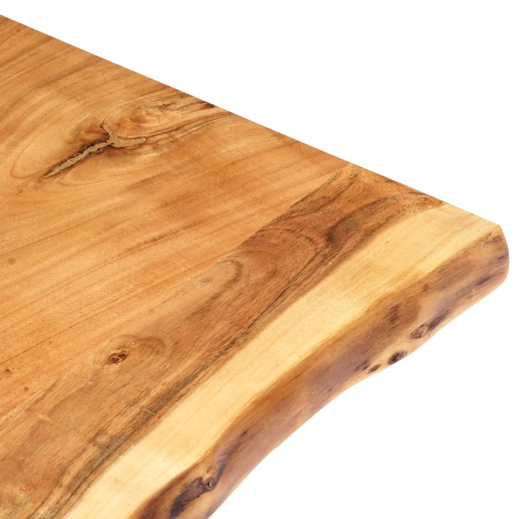 Tampo de mesa 118x(50-60)x2,5 cm madeira de acácia maciça