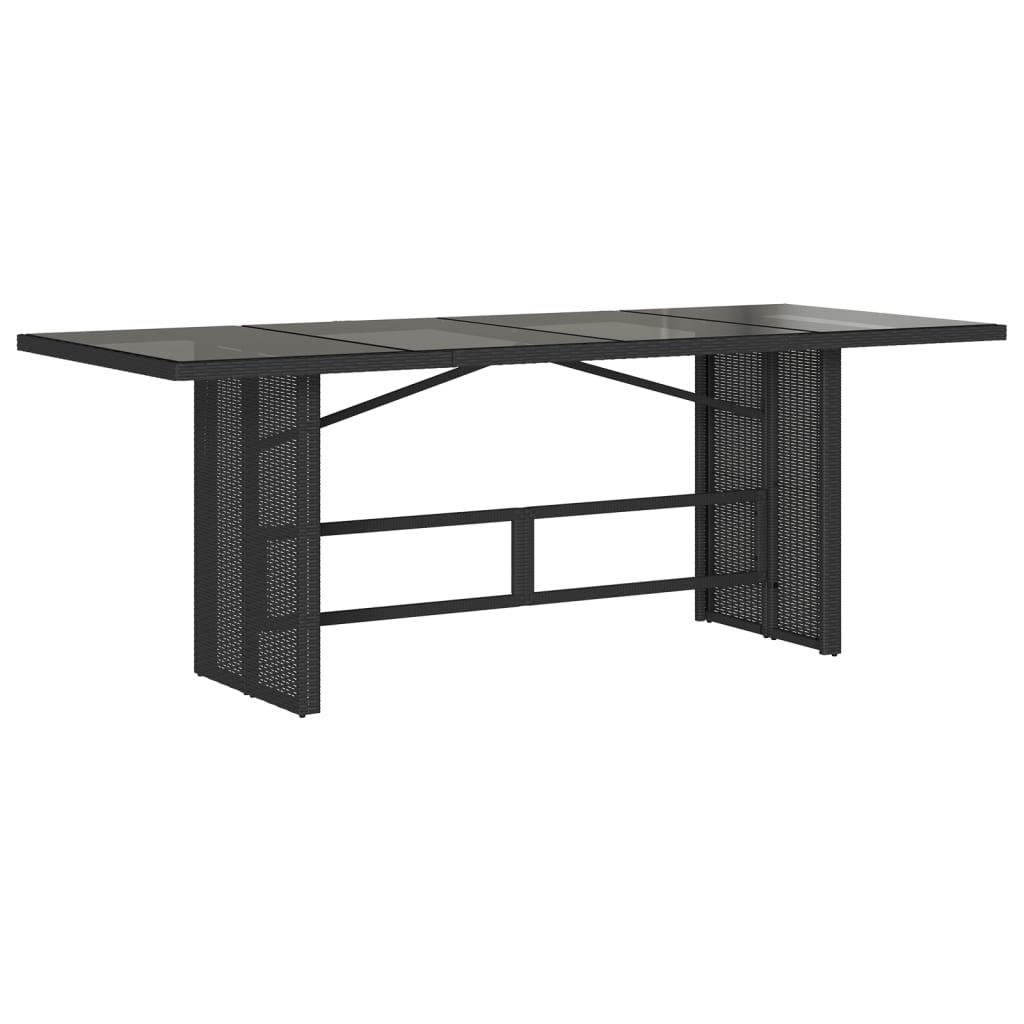 9 Pcs conjunto de jantar p/ jardim c/ almofadões vime PE preto