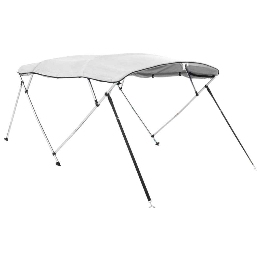 Toldo de 4 arcos bimini c/ paredes laterais 243x(185-198)x137cm