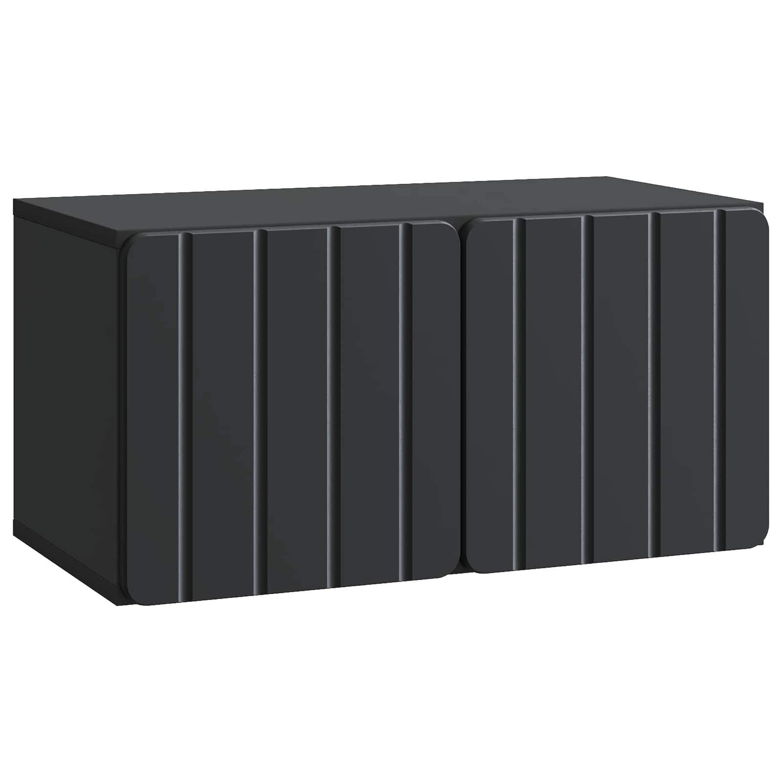 Gabinete de TV de parede 59,5 x 31 x 30 cm preto