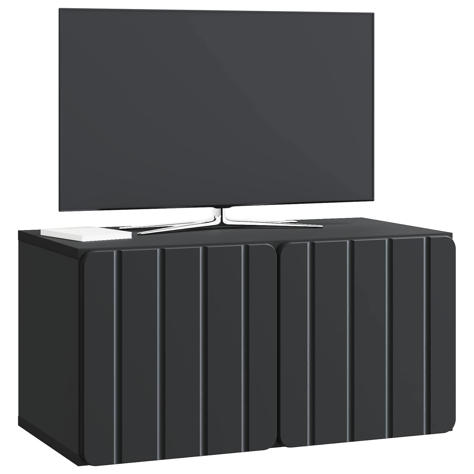 Gabinete de TV de parede 59,5 x 31 x 30 cm preto