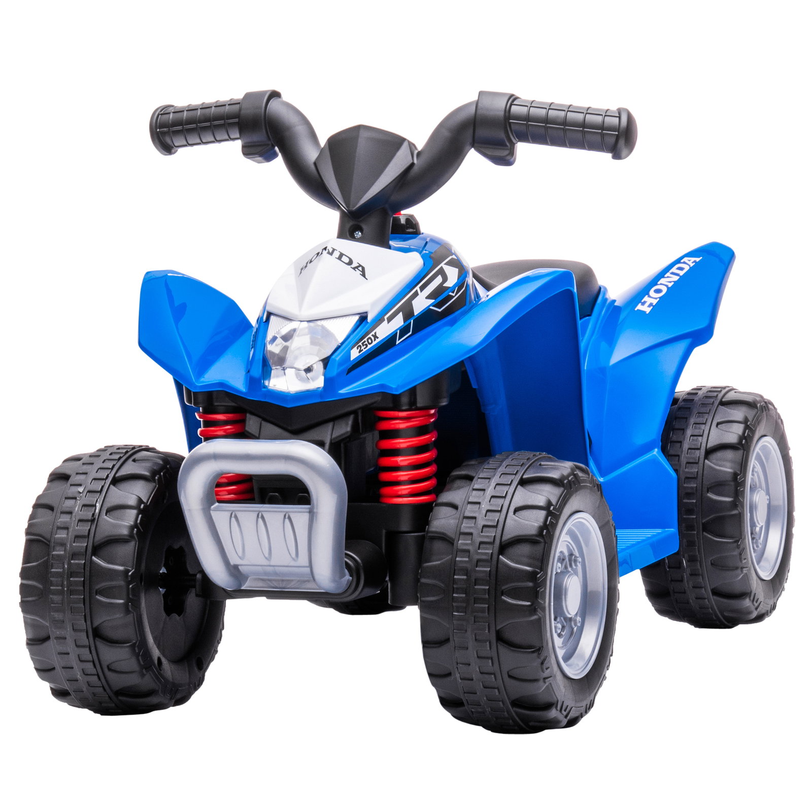 Quadriciclo elétrico honda para crianças de 18-36 meses quadriciclo elétrico infantil a bateria 6v com faróis LED buzina velocidade de 2,8km/h e avance 65,5x35,5x43,5cm azul