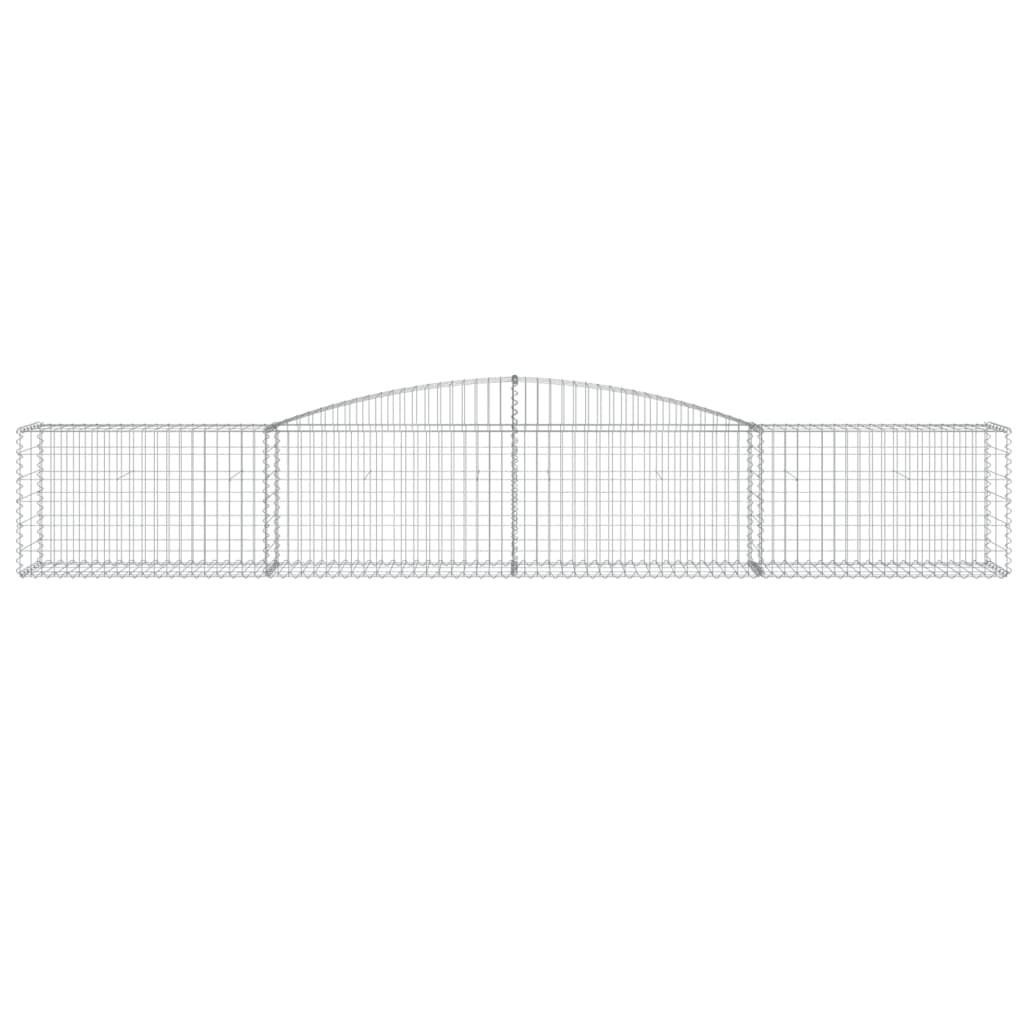 Cestos gabião arqueados 10pcs 400x50x60/80 cm ferro galvanizado